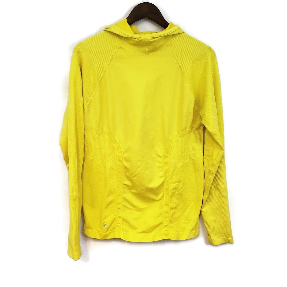 Athleta Womens Yellow Tracker Athletic Hoodie
